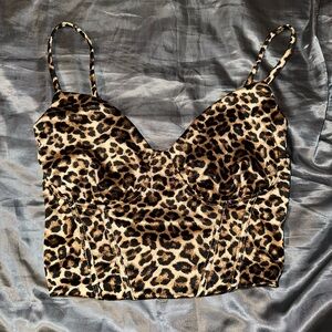 Cheetah print cami top